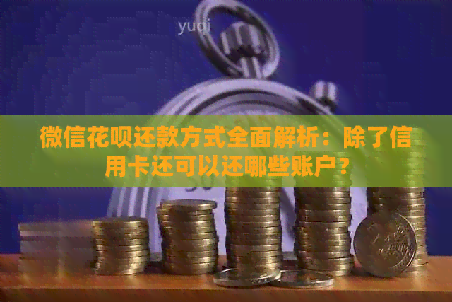 微信信用卡还款方式全面解析：除了信用卡还可以还哪些账户？