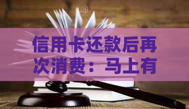 信用卡还款后再次消费：马上有影响？信用评分没有损失的真相揭秘！