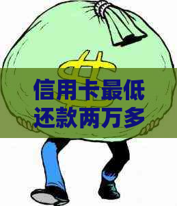 信用卡更低还款两万多元困扰，如何应对？
