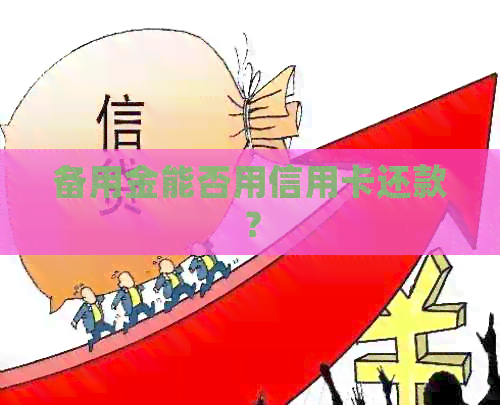 备用金能否用信用卡还款？
