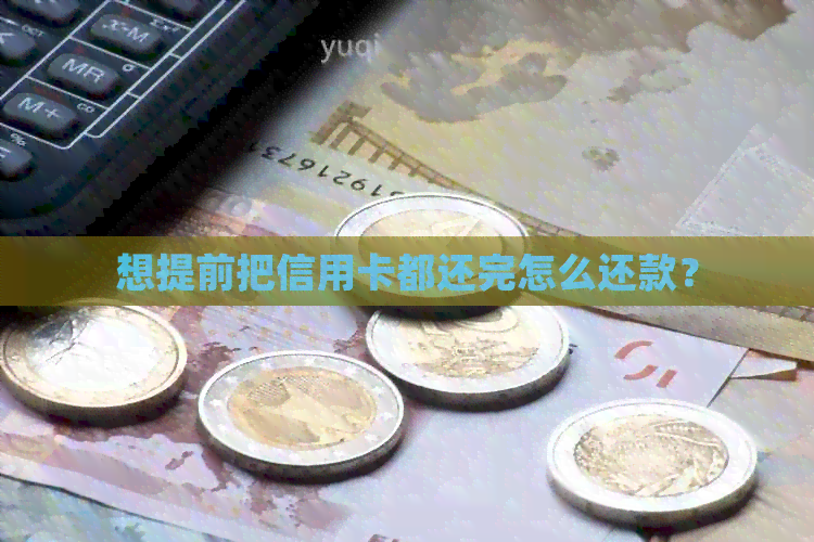 想提前把信用卡都还完怎么还款？