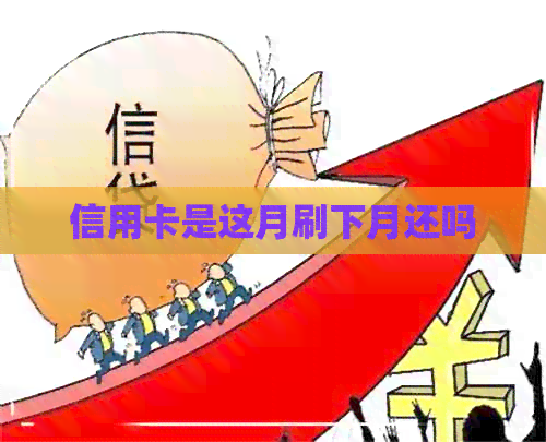 信用卡是这月刷下月还吗