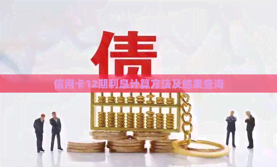 信用卡12期利息计算方法及结果查询
