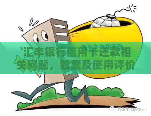 '汇丰银行信用卡还款相关问题，额度及使用评价'