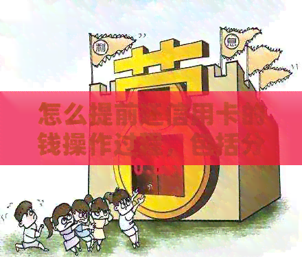 怎么提前还信用卡的钱操作过程，包括分期还款和一次性还款的具体步骤。