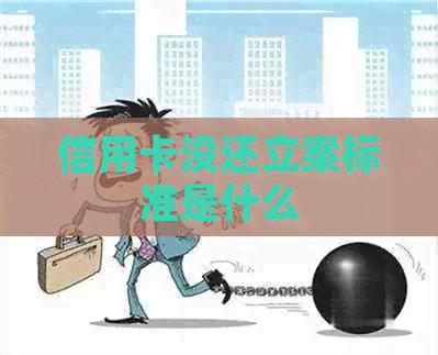 信用卡没还立案标准是什么