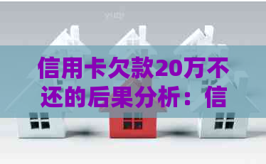 信用卡欠款20万不还的后果分析：信用受损、黑名单、诉讼追偿等多重危机