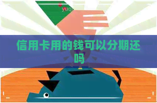 信用卡用的钱可以分期还吗