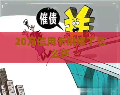 20万信用卡刷爆了怎么还