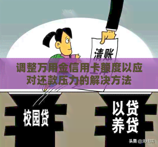 调整万用金信用卡额度以应对还款压力的解决方法