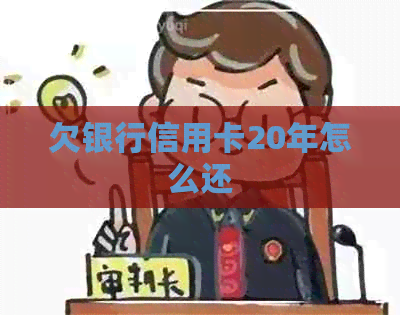 欠银行信用卡20年怎么还