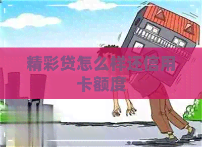 精彩贷怎么样还信用卡额度