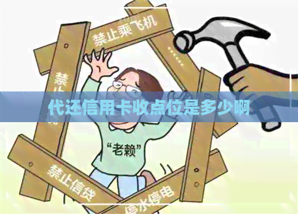 代还信用卡收点位是多少啊