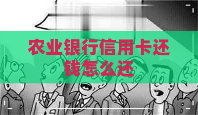 农业银行信用卡还钱怎么还