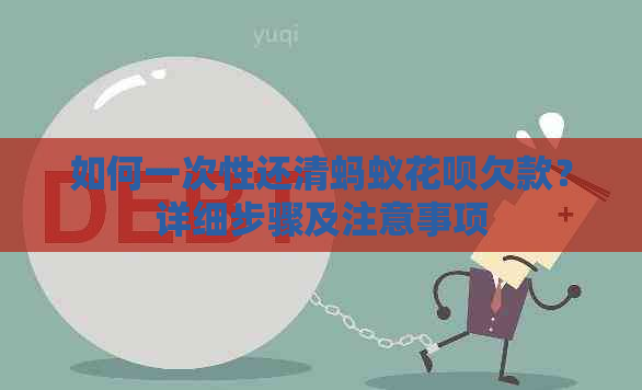 如何一次性还清蚂蚁信用卡欠款？详细步骤及注意事项