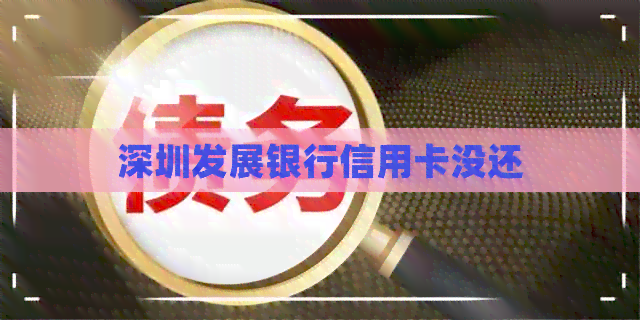 深圳发展银行信用卡没还