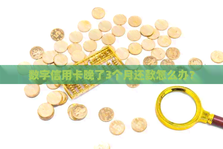 数字信用卡晚了3个月还款怎么办？