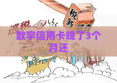 数字信用卡晚了3个月还