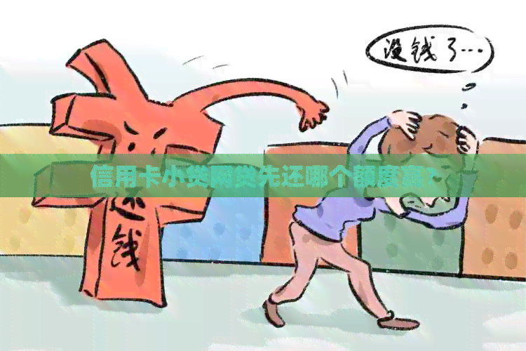 信用卡小贷网贷先还哪个额度高？