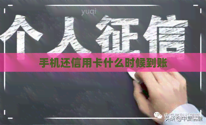 手机还信用卡什么时候到账