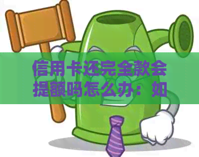 信用卡还完全款会提额吗怎么办：如何操作以提高信用额度