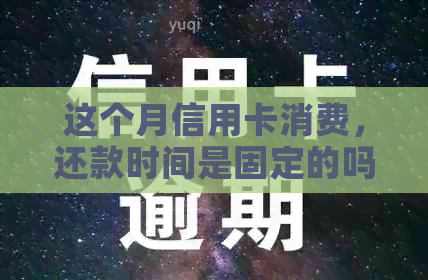 这个月信用卡消费，还款时间是固定的吗？如何查询信用卡还款日？