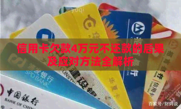信用卡欠款4万元不还款的后果及应对方法全解析