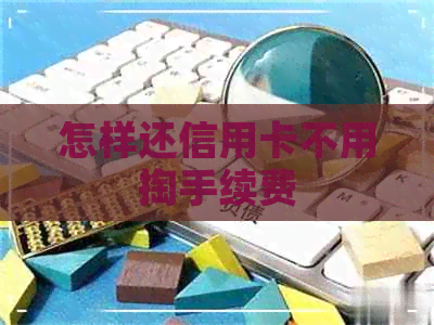 怎样还信用卡不用掏手续费