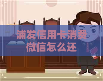 浦发信用卡消费微信怎么还