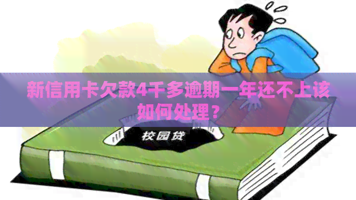 新信用卡欠款4千多逾期一年还不上该如何处理？