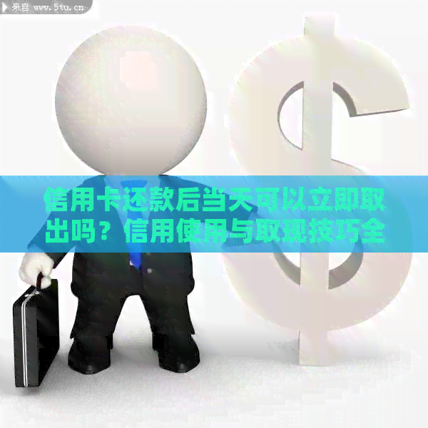 信用卡还款后当天可以立即取出吗？信用使用与取现技巧全解析