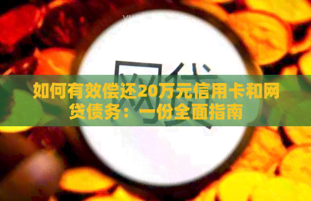 如何有效偿还20万元信用卡和网贷债务：一份全面指南