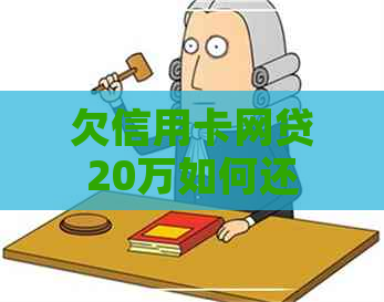 欠信用卡网贷20万如何还