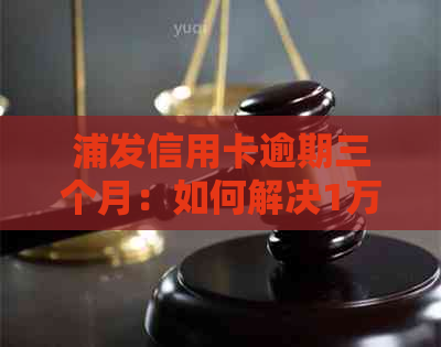 浦发信用卡逾期三个月：如何解决1万元债务问题？