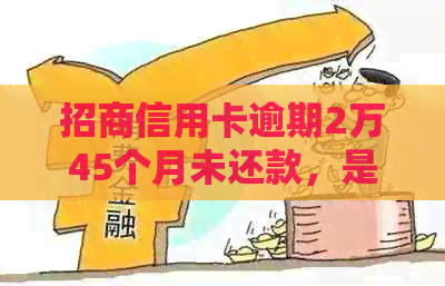 招商信用卡逾期2万45个月未还款，是否会面临起诉？如何解决？