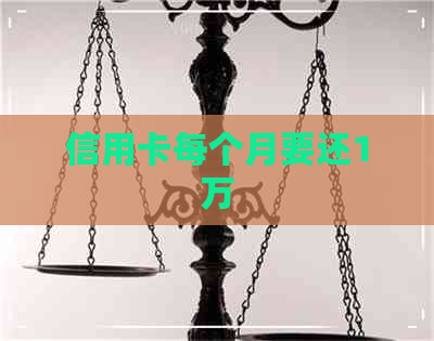 信用卡每个月要还1万