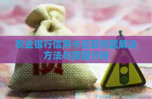 农业银行信用卡还款问题解决方法与原因分析