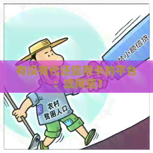 有没有代还信用卡的平台：或网贷？