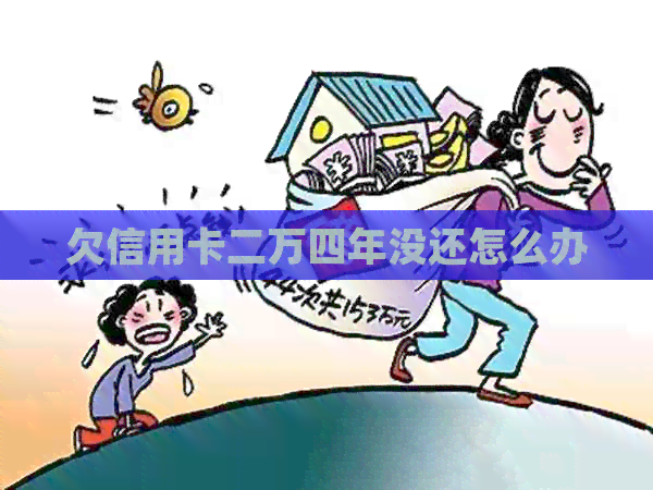 欠信用卡二万四年没还怎么办