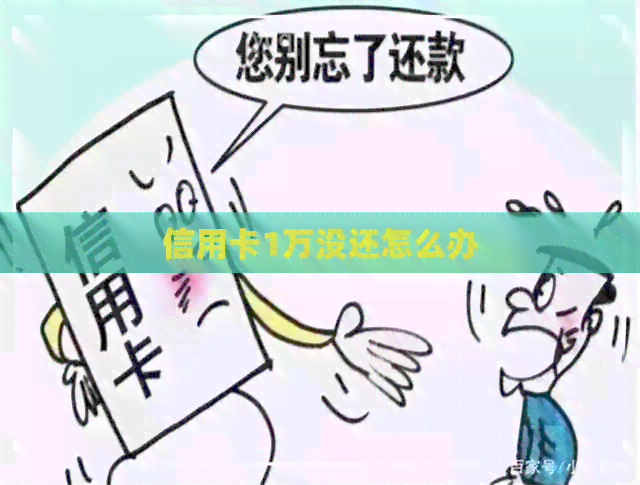信用卡1万没还怎么办