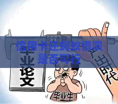 信用卡还蚂蚁网贷是否可行