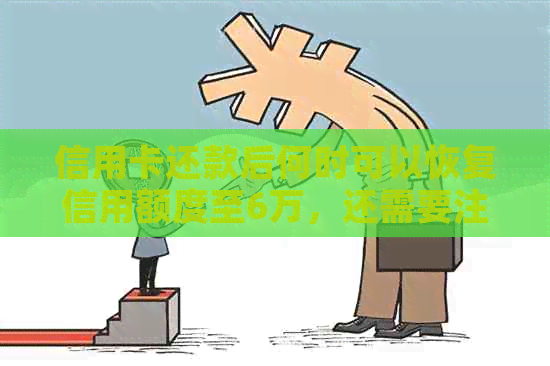 信用卡还款后何时可以恢复信用额度至6万，还需要注意哪些事项？