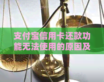 支付宝信用卡还款功能无法使用的原因及解决方法全面解析