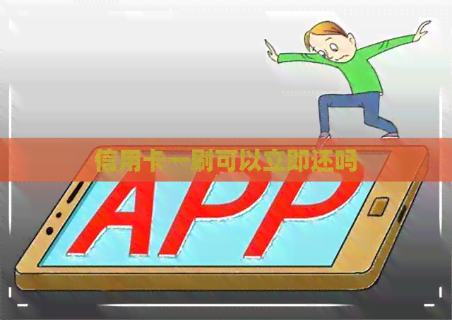 信用卡一刷可以立即还吗