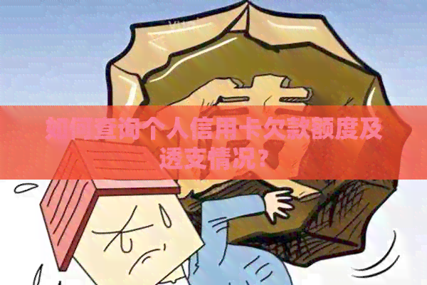 如何查询个人信用卡欠款额度及透支情况？
