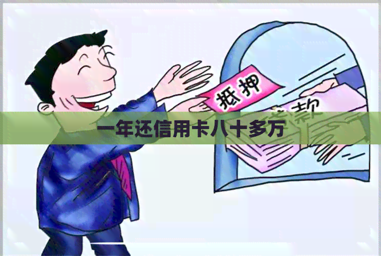 一年还信用卡八十多万