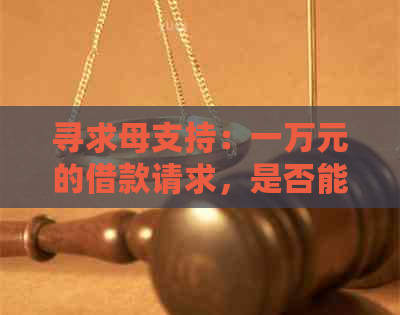 寻求母支持：一万元的借款请求，是否能得到帮助？
