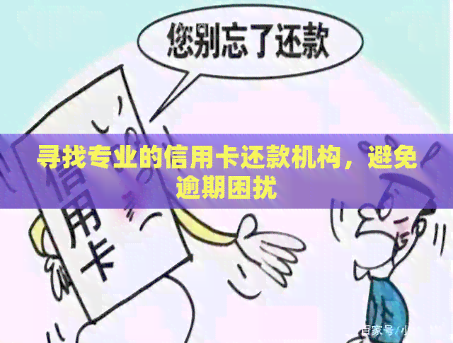 寻找专业的信用卡还款机构，避免逾期困扰