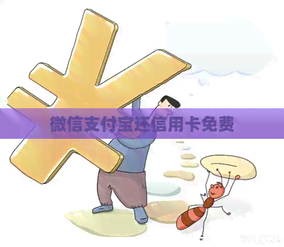 微信支付宝还信用卡免费