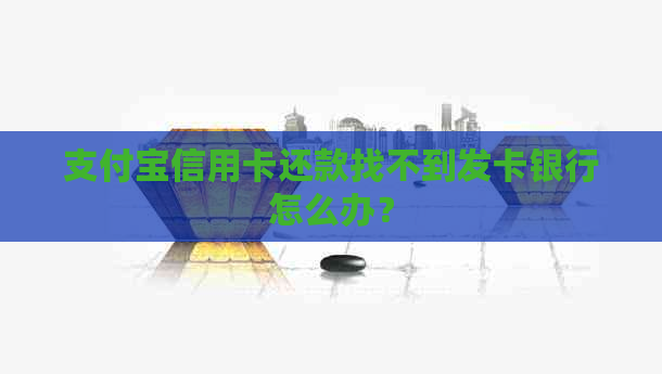 支付宝信用卡还款找不到发卡银行怎么办？